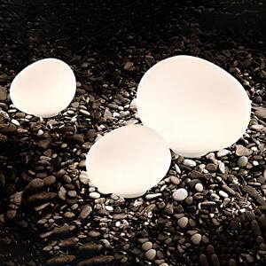 Foscarini Gregg outdoor grande Vonkajšie dekoratívne svietidlo, Biela / opálová, Plast, Dizajn, Guľa