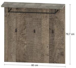 Vešiakový panel Bova HP - pieskový dub / woodcon