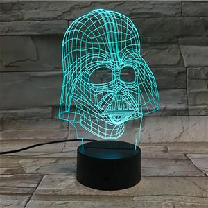 3Dmix 3DL-DFS047 – 3D LED nočná lampa - Darth Vader (Star Wars) (Aroma)
