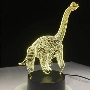 3Dmix 3DL-SL045 – 3D LED nočná lampa - Diplodokus (Solar)