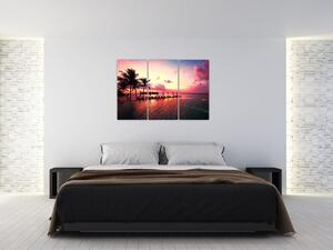 Západ slnka v exotike - obraz (Obraz 120x80cm)