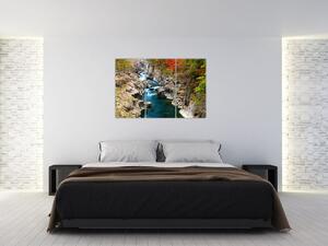 Prúdiaca rieka - obraz (Obraz 120x80cm)