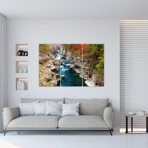 Prúdiaca rieka - obraz (Obraz 120x80cm)