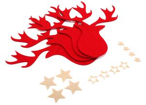 Tutumi, vianočný obal na príbor 6 ks, červená, CHR-06508