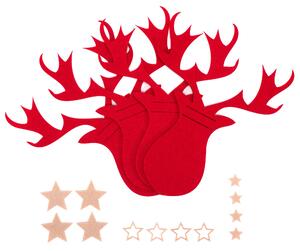 Tutumi, vianočný obal na príbor 6 ks, červená, CHR-06508