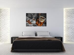 Zátišie s kávou - obraz (Obraz 120x80cm)