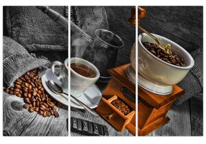 Zátišie s kávou - obraz (Obraz 120x80cm)