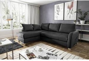 ROHOVÁ SEDAČKA, textil, koža, čierna Livetastic - Sedačky, Online Only
