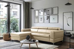 ROHOVÁ SEDAČKA, textil, koža, svetlosivá Livetastic - Sedačky, Online Only