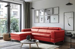 ROHOVÁ SEDAČKA, textil, koža, červená Livetastic - Sedačky, Online Only