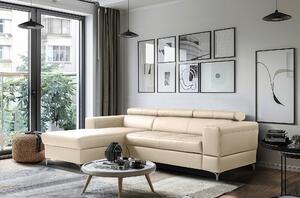 ROHOVÁ SEDAČKA, textil, koža, sivá Livetastic - Sedačky, Online Only