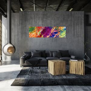 Farebný abstraktný obraz (Obraz 170x50cm)