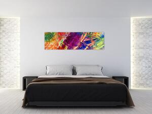 Farebný abstraktný obraz (Obraz 170x50cm)
