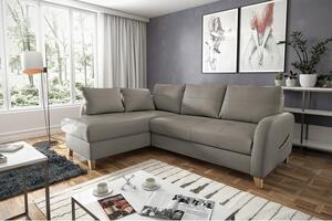 ROHOVÁ SEDAČKA, textil, koža, bahenná hnedá Livetastic - Sedačky, Online Only