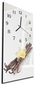 Nástenné hodiny orchidea 30x60cm IX - plexi