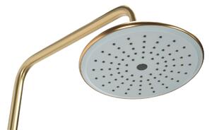 Sprchový set Rea Verso zlatý - vaňová batéria, ručná a dažďová sprcha