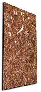 Nástenné hodiny ryže 30x60cm I - plexi