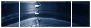 Obraz kvapky vody (Obraz 170x50cm)