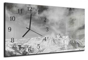 Nástenné hodiny hory 30x60cm III - plexi