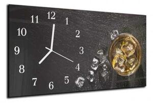 Nástenné hodiny whiski 30x60cm II - plexi