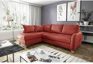ROHOVÁ SEDAČKA, textil, koža, červená Livetastic - Sedačky, Online Only