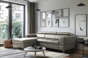 ROHOVÁ SEDAČKA, textil, koža, bahenná hnedá Livetastic - Sedačky, Online Only