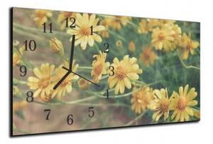 Nástenné hodiny kvet 30x60cm XXIII - plexi