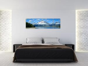 Obraz - zasnežené vrcholky hôr (Obraz 170x50cm)
