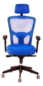 Kancelárska stolička na kolieskach Office Pro DIKE SP – s podrúčkami a opierkou hlavy Červená DK 13