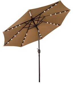 Cappa Garden Záhradný slnečník LED solárny 300cm béžový