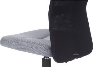 Detská stolička na kolieskach TINK — čierna / sivá