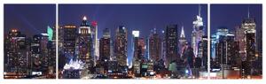 Obraz mesta - nočná žiara mesta (Obraz 170x50cm)