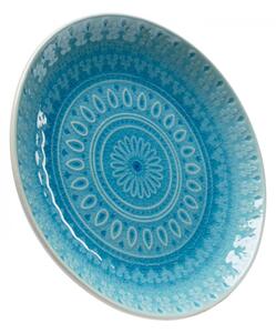 KARE DESIGN Sada 4 ks – Tanier Sicilia – modrá, 21 cm