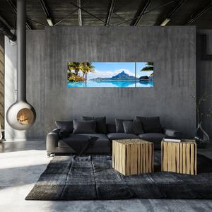 Moderný obraz - raj pri mori (Obraz 170x50cm)