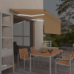 Maison Exclusive – Elektrická markíza s LED osvetlením a senzorom, rozmer 3,5 x 2,5 m