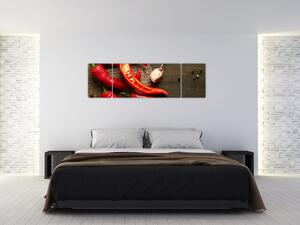 Obraz - chilli papriky (Obraz 170x50cm)