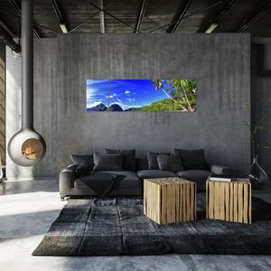 Obraz do bytu - piesočná pláž (Obraz 170x50cm)