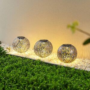 Lindby Vilani solárna LED lampa v súprave 3 kusov