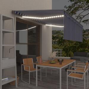 Maison Exclusive – Elektrická markíza s LED osvetlením a senzorom, rozmer 4,5 x 3 m