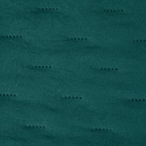 EUROFIRANY Jednofarebný prehoz na posteľ vyrobený technológiou horúceho lisovania 220 cm x 240 cm tmavo tyrkysová 100 % polyester Rozmery textílií: 170 cm x 210 cm