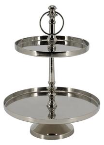 Kovový etažér Silver 35 cm
