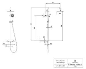 Villeroy & Boch Verve Showers sprchová súprava nástenná áno chrómová TVS10900500061