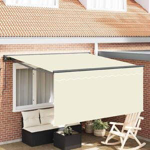 Maison Exclusive – Manuálna markíza, 3 x 2,5 m, krémová farba, 100% polyester