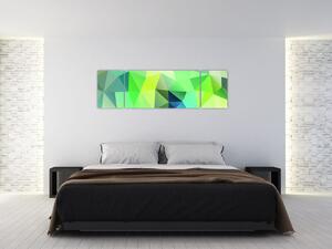 Abstraktný obraz - triangle (Obraz 170x50cm)