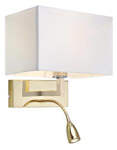 Markslöjd Savoy nástenná lampa 2x60 W biela 106308