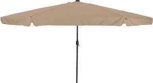Maison Exclusive – záhradný slnečník, 395 x 395 x 245 cm, polyester, okrúhly, farba: béžová