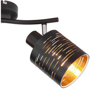 Globo Lighting Tunno stropné svietidlo 2x15 W čierna 15342-2