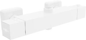Mexen CUBE termostatická batéria s horným pripojením, biela, 77250-20
