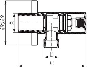 FDesign Kleome uhlový konektor chrómová FD7-102-11