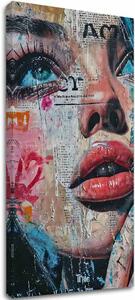 Elegantný obraz ženy Farby ulice - 50x100 cm